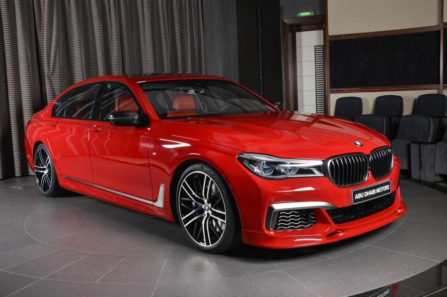 BMW M760Li xDrive Imola Red by 3D Design and Abu Dhabi Motors '2017